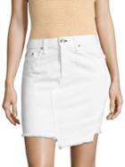 Rag & Bone/jean Dive High-waist Asymmetrical Denim Skirt