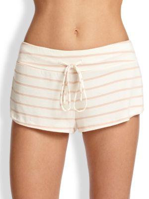 Eberjey Striped Drawstring Shorts