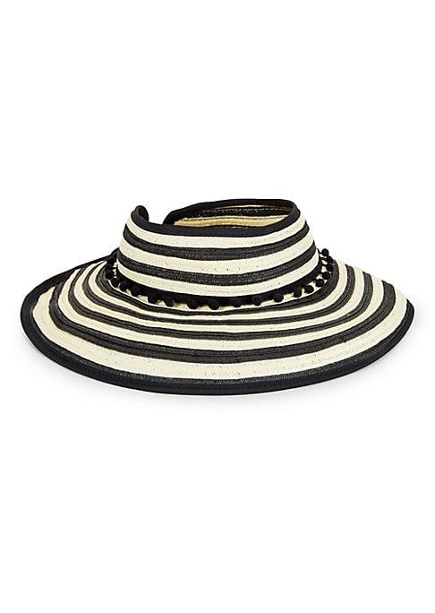 Lspace Lewis Stripe Roll-up Wide-brim Hat
