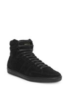 Saint Laurent Suede High Top Sneakers