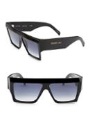 Celine 61mm Wraparound Acetate Sunglasses