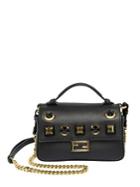 Fendi Double Micro Studded Leather Baguette