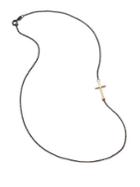 Mizuki 14k Yellow Gold & Sterling Silver Cross Charm Necklace