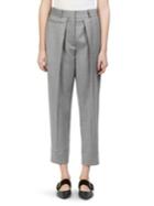 Cedric Charlier Pleat-front Cropped Pants