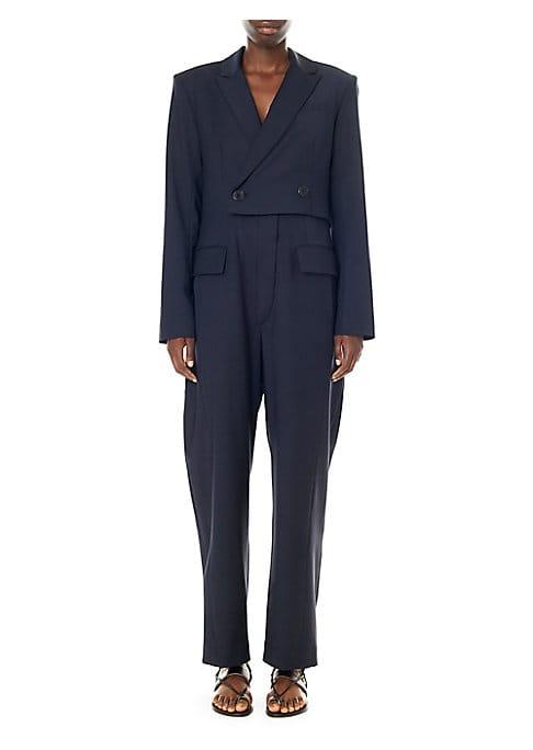 Tibi Tablier Blazer Jumpsuit