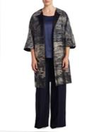 Marina Rinaldi, Plus Size Three-quarter Sleeve Coat