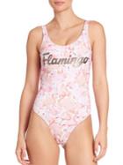 Bruna Malucelli One-piece Flamingo Swimsuit