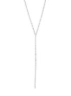Lana Jewelry Long Nude 14k White Gold Lariat Necklace