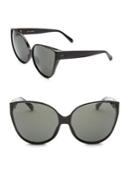 Linda Farrow 656 C1 Oversize Cat Eye Sunglasses