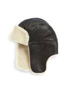 Ugg Shearling And Leather Trapper Hat