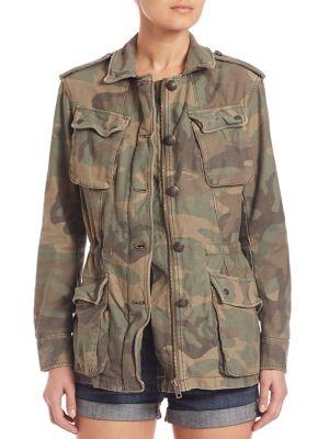 Free People Camouflage Jacket