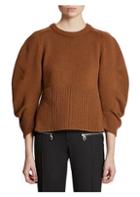 Chloe Iconic Cashmere Puff Sleeve Sweater