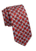 Saks Fifth Avenue Collection Square Print Tie
