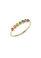 Zoe Chicco 14k Yellow Gold Rainbow Gemstone Ring
