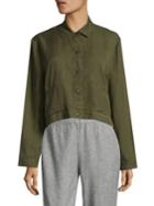Eileen Fisher Classic Collar Cropped Jacket