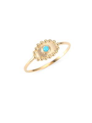 Anzie Dew Drop Turquoise Ring