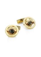 Dunhill Gyro Goldplated Black Mother-of-pearl Cufflinks