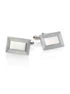 David Donahue Sterling Silver Rectangle Cuff Links
