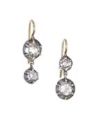 Renee Lewis 18k Gold & Sterling Silver Diamond Drop Earrings