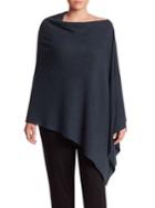 Eileen Fisher, Plus Size Asymmetrical Merino Wool Poncho