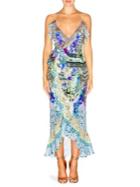 Camilla Chinese Whispers Silk High-low Dress