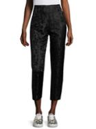 Marc Jacobs Cropped Floral Embossed Pants