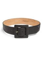 W. Kleinberg Python & Leather Belt