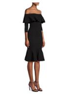 Michael Kors Collection Rumba Bardot Peplum Dress