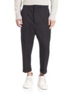 Ami Oversized Carrot Fit Wool Trousers