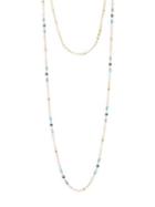 Chan Luu Amazonite, Turquoise & Lapis Double Layer Beaded Necklace