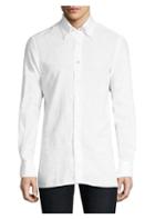 Canali Long-sleeve Cotton Button-down Shirt