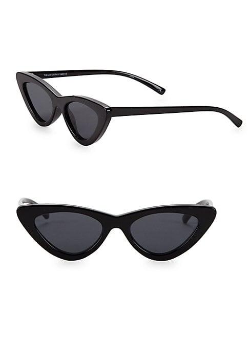 Le Specs Luxe Adam Selman X Le Specs Luxe The Last Lolita Black Sunglasses
