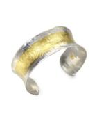 Gurhan Sterling Silver & 24k Yellow Gold Cuff Bracelet