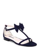 Sjp By Sarah Jessica Parker Tots Bow-detail Flat T-strap Sandals