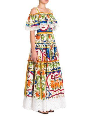 Dolce & Gabbana Off-the-shoulder Maxi Dress