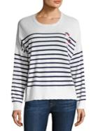 Sundry Patchwork Striped Merino Wool & Cashmere Blend Sweater