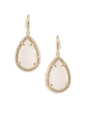 Abs By Allen Schwartz Jewelry Anytime Anywhere Crystal Teardrop Earrings