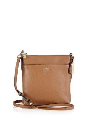 Coach Courier Textured Leather Crossbody Bag