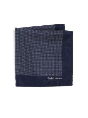 Ralph Lauren Dot Printed Silk Pocket Square