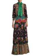 Alice + Olivia Clementine Tiered Maxi Dress