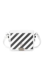Off-white Striped Leather Flap Bag