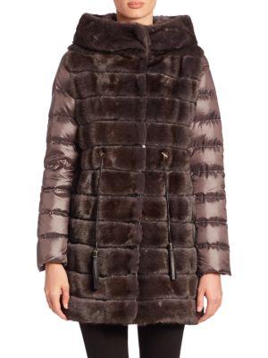 The Fur Salon Mink Fur Puffer Coat