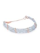 Meira T Mystic Quartz, Diamond & 14k Rose Gold Three-row Beaded Bracelet