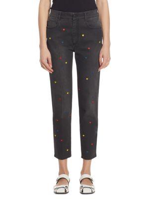 Stella Mccartney Washed Embroidered Trousers