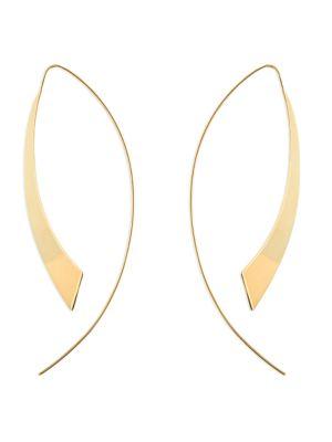 Lana Jewelry Large Gloss Hooked On Hoops Threader Earrings