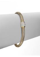 John Hardy Diamond Accented 18k Gold Chain Bracelet