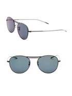 Oliver Peoples Cade 52mm Mirrored Aviator Sunglasses