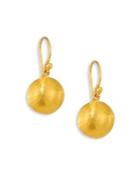 Gurhan Lentil Large 24k Yellow Gold Drop Earrings