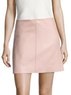 Diane Von Furstenberg Jenny Leather Mini Skirt