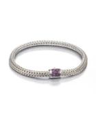 John Hardy Classic Chain Amethyst & Sterling Silver Extra-small Bracelet